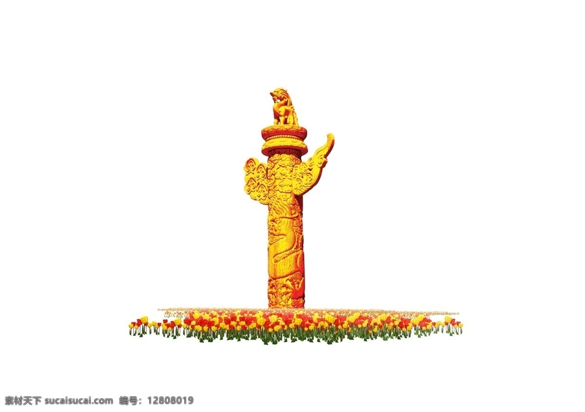 中华人民共和国 华表 中国 献花 传统 建筑 文化艺术 传统文化