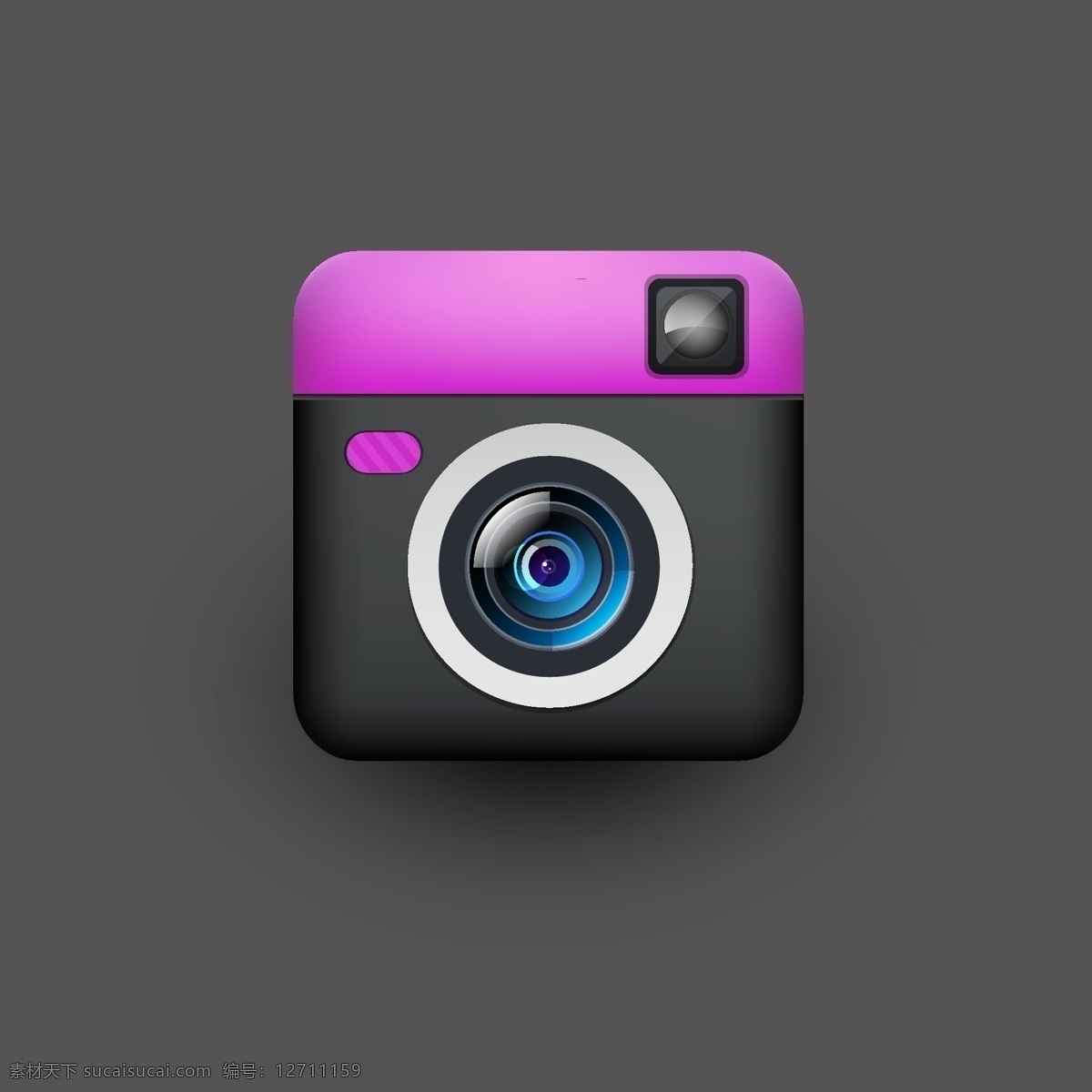 相机 应用程序 图标 创意设计 黑色 粉色 应用 程序 创意设计10
