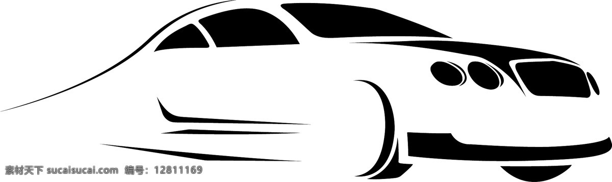 黑白汽车图片 汽车 矢量图 线稿 描绘 赛车 交通 科技 现代 工具 动车 火车 交通工具 现代科技