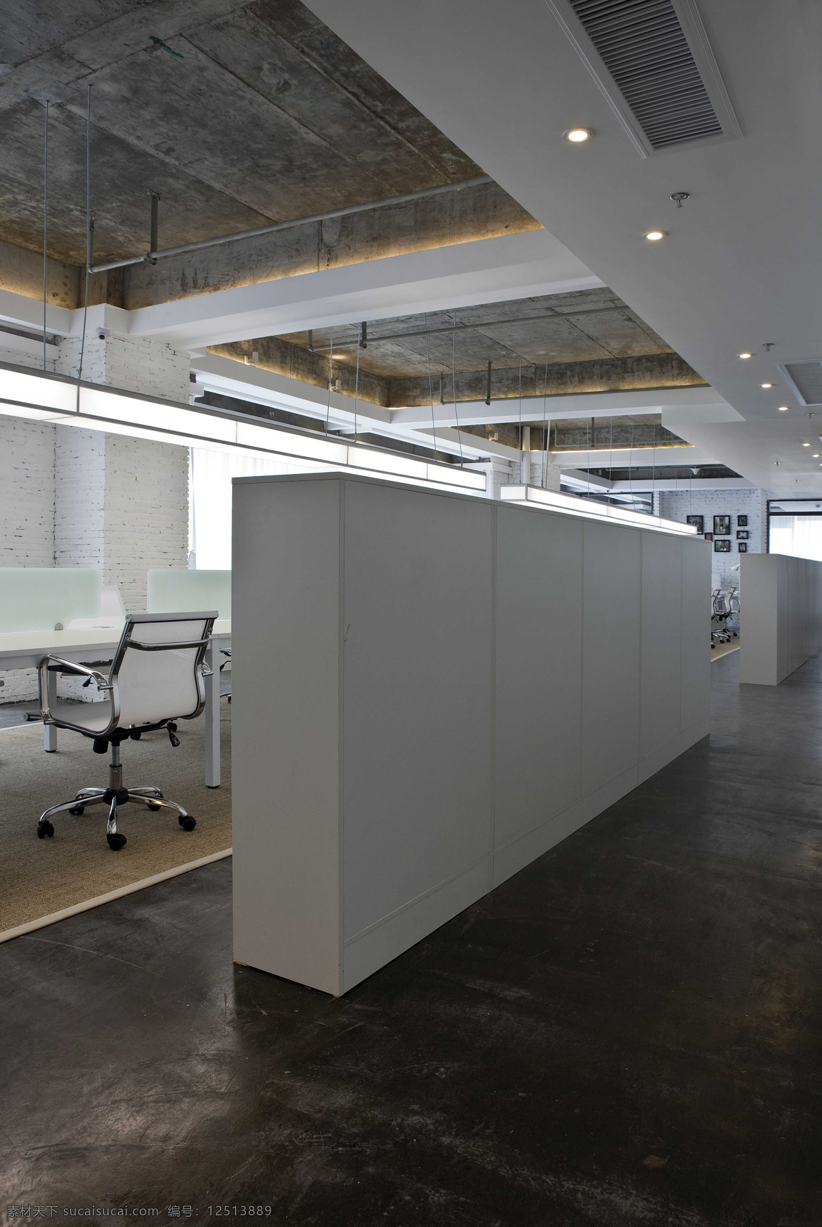 室内 办公室 装修 效果图 黑色 环境设计 设计效果图 室内设计 设计素材