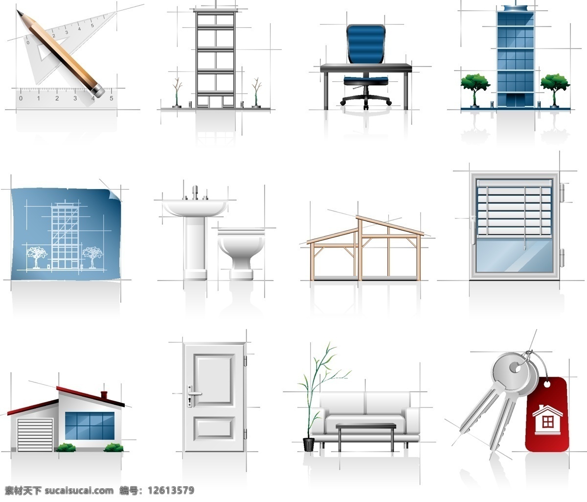 室内 建筑 图纸 矢量 办公桌椅 洁具 木门 平面图 沙发 室内设计 矢量图 其他矢量图