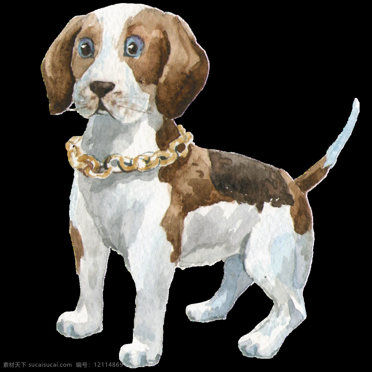 棕色 小狗 透明 装饰 图案 呆萌 大眼 可爱 宠物 透明素材 免扣素材 装饰图片