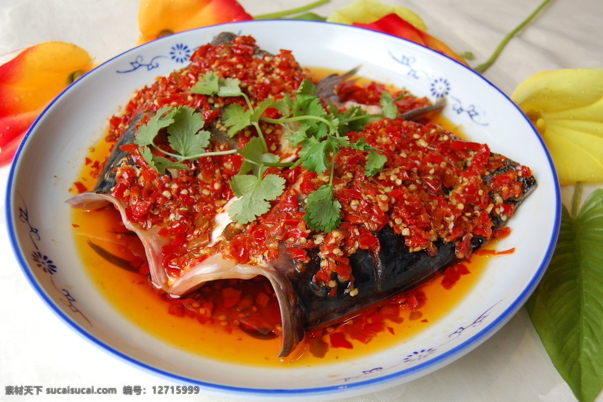 剁椒鱼头 湘菜 餐饮美食 传统美食 摄影图库