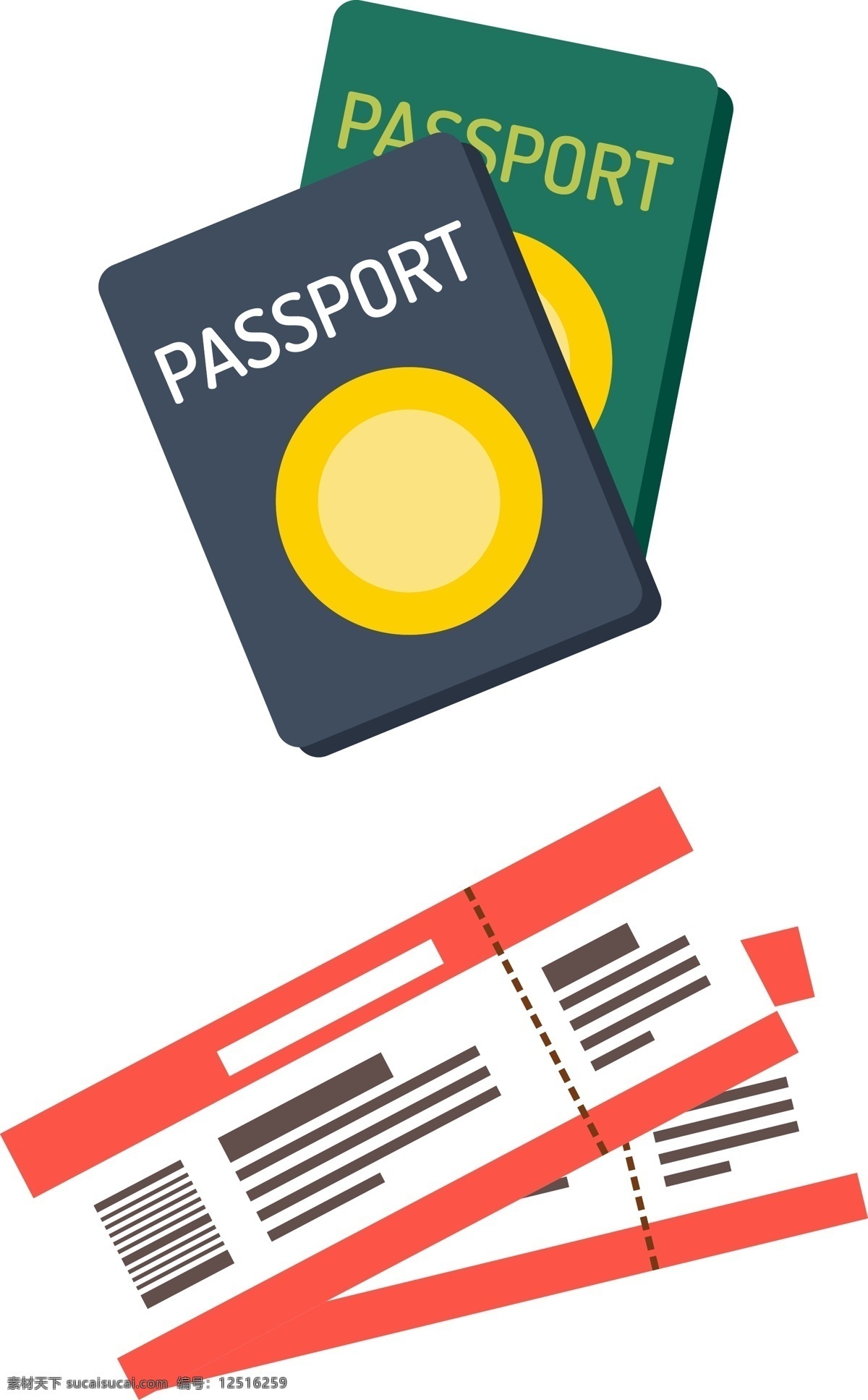卡通 矢量 机票 护照 卡通矢量 证件 环游 世界 旅行 旅游 飞机 国外旅游 环球旅游 出国旅游 度假 旅游去哪里