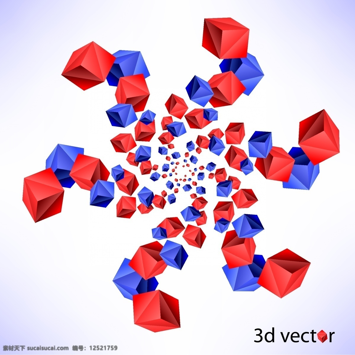 矢量 动感 3d 立方体 幻彩 图形设计 背景 缤纷 立体 矢量素材 柱体 六角形 矢量图