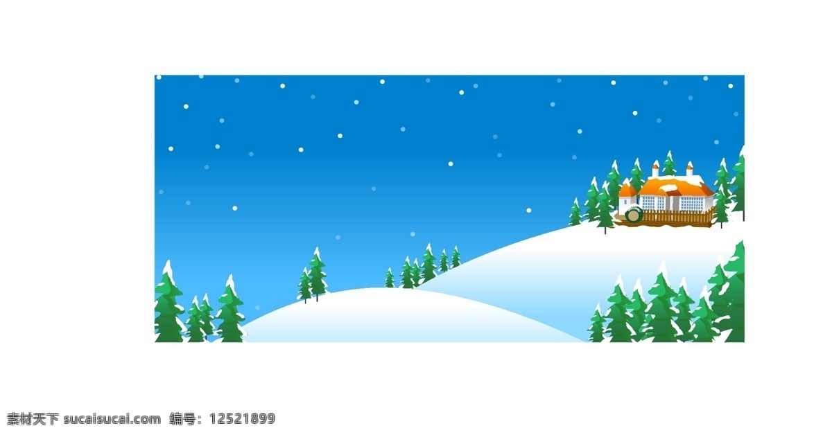 郊外 矢量 韩国风景 郊外矢量素材 圣诞 矢量风景 新年 雪地 雪花 矢量冬天 节日素材 2015 元旦 春节 元宵