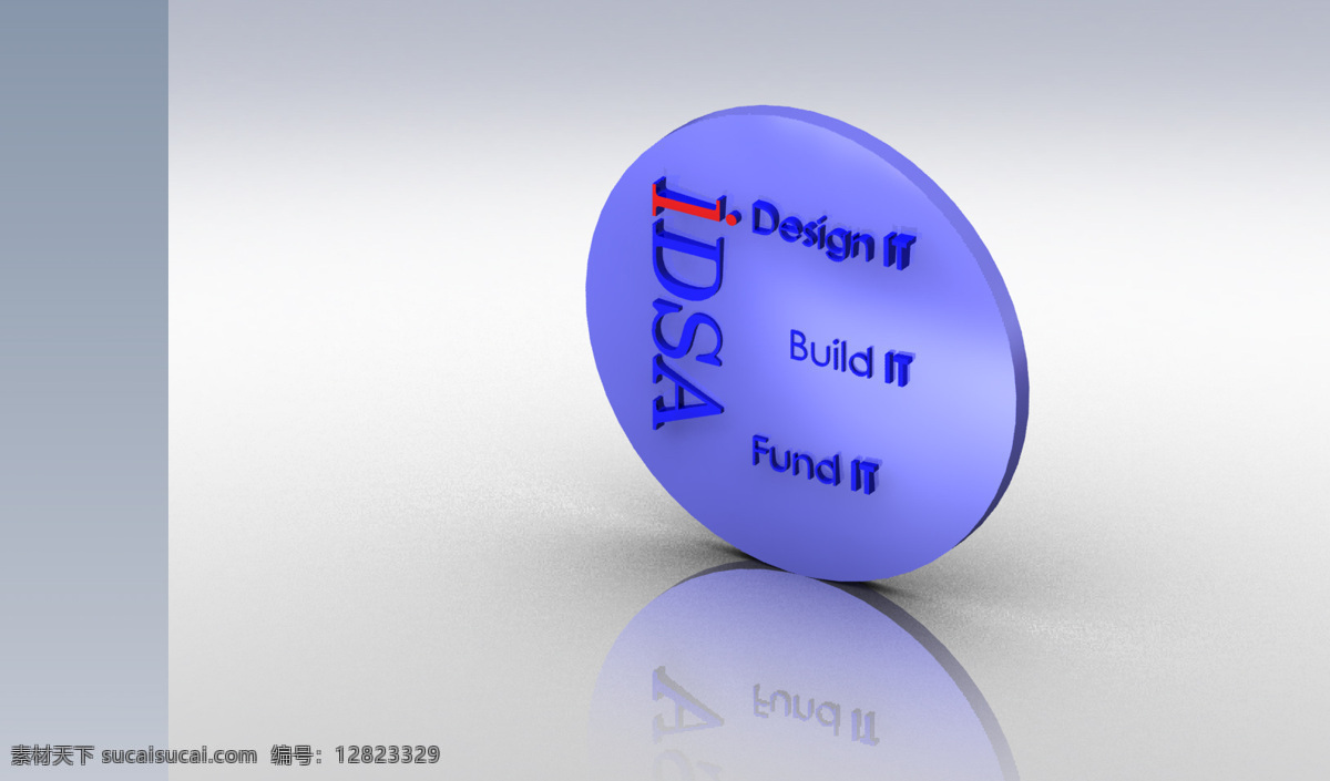 idsa 襟 针 挑战 lapelpin 3d模型素材 3d打印模型