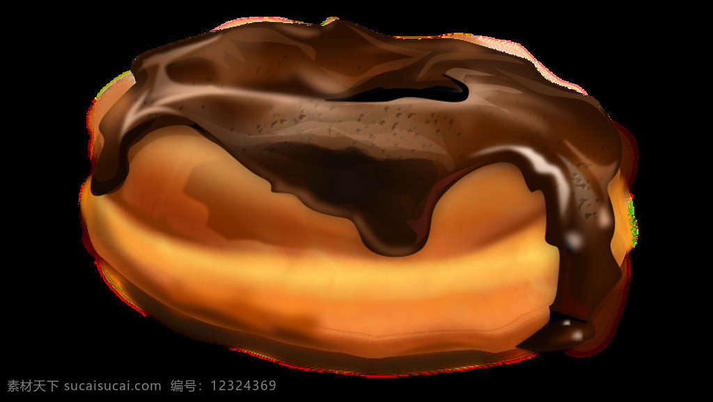 巧克力 甜甜 圈 食品 丝带 甜点 甜甜圈 棕色的 过滤器 金 inkscape 甜蜜的 插画集
