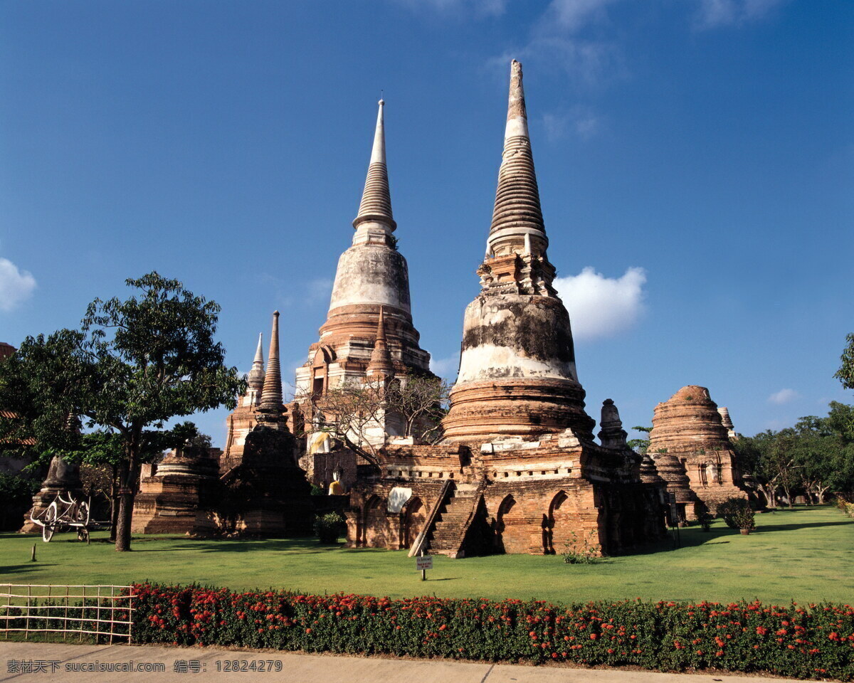 老挝162 老挝风景 蓝天白云 草地 花 树 旅游 风景 国内旅游 旅游摄影