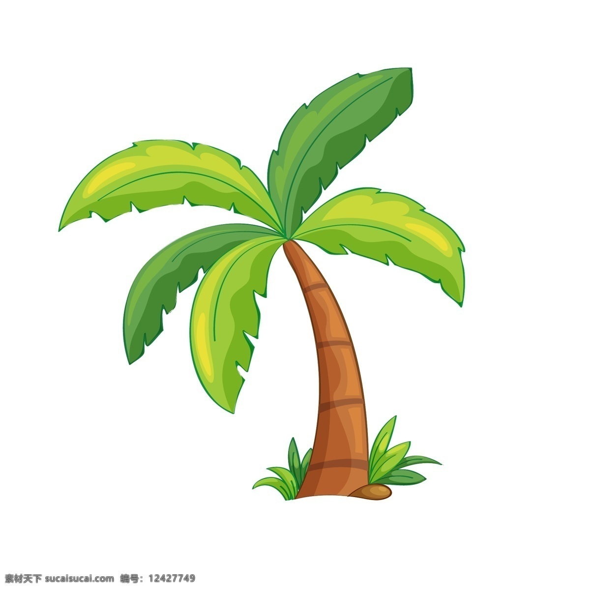 椰树 矢量 卡通 元素