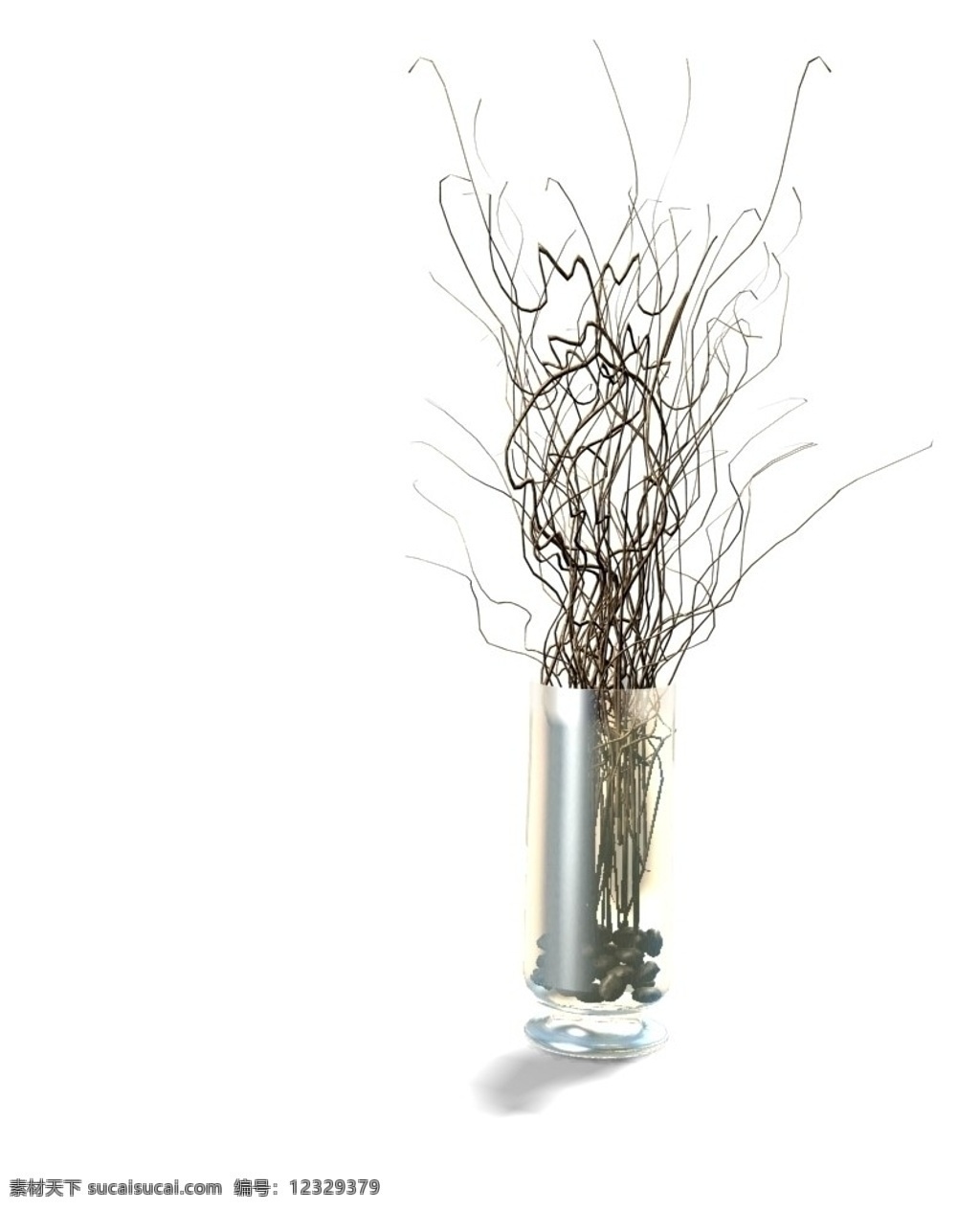 干枝花瓶 干枝 花瓶 建模 max 玻璃 玻璃瓶 3d模型 其他模型 3d设计模型 源文件