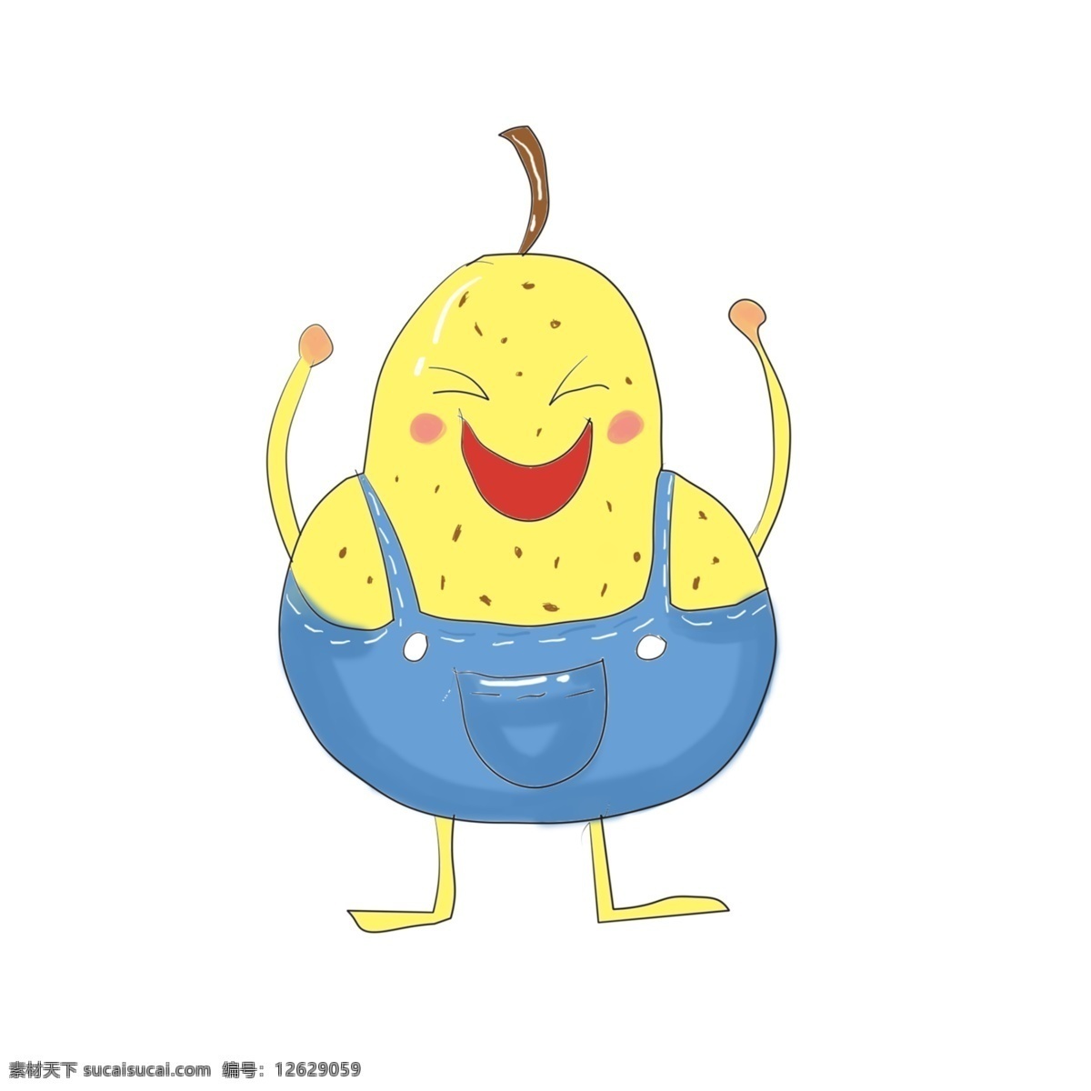 开心 水果 笑脸 插画 开心的水果 微笑插画 开心插画 卡通插画 头像插画 笑脸插画 微笑的水果
