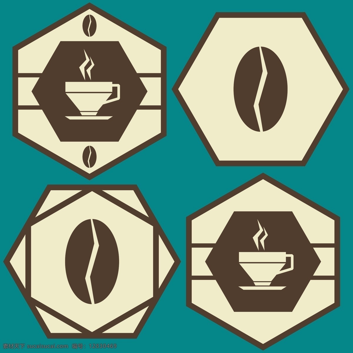 咖啡图标设计 咖啡豆 咖啡徽标 咖啡标志 咖啡 logo 咖啡标志设计 底纹背景 底纹边框 矢量素材 图标 标签 标志图标 其他图标 白色
