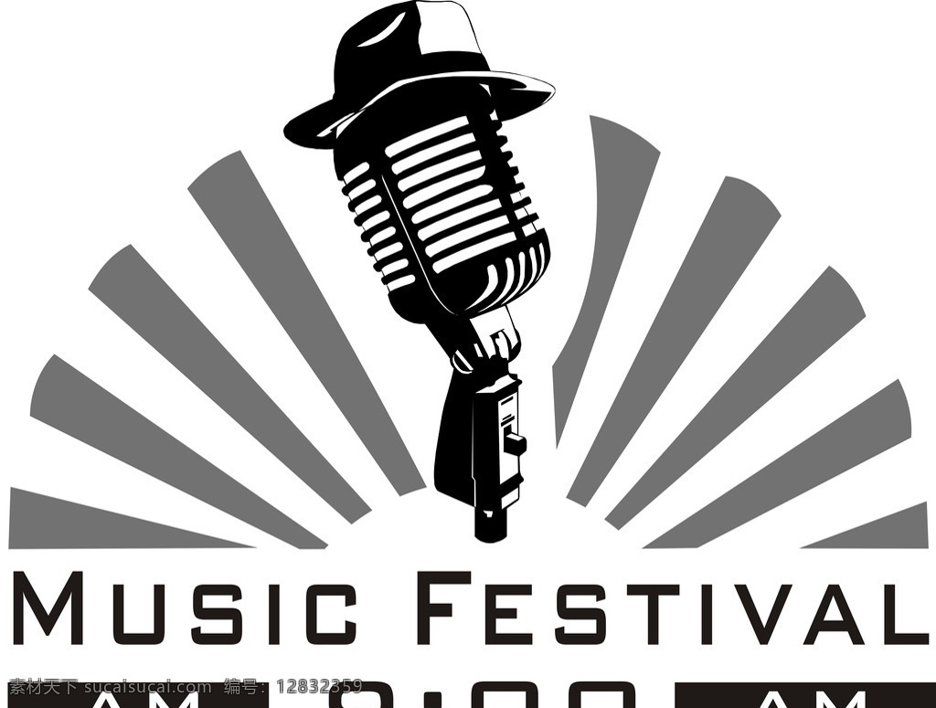 音乐logo 音乐节 logo 话筒矢量图 音乐素材 矢量 logo设计 标志图标 其他图标