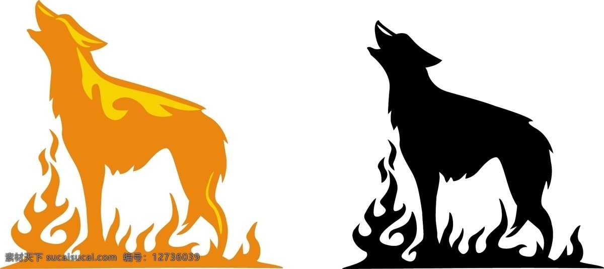 火狼 火焰 火焰动物 火焰剪影 狼 狼头 矢量狼 卡通狼 手绘狼 黄色狼 狼剪影 火烧狼 狼图标 狼图形 狼形状 狼logo 狼标识 狼标志 动物 生物世界 野生动物
