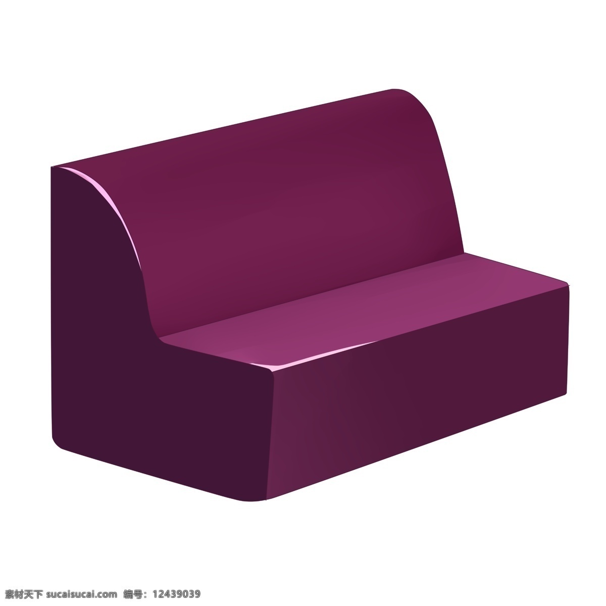 软 包 紫色 椅子 插画 紫色的椅子 卡通插画 椅子插画 家具插画 家具椅子 木质椅子 软包的椅子