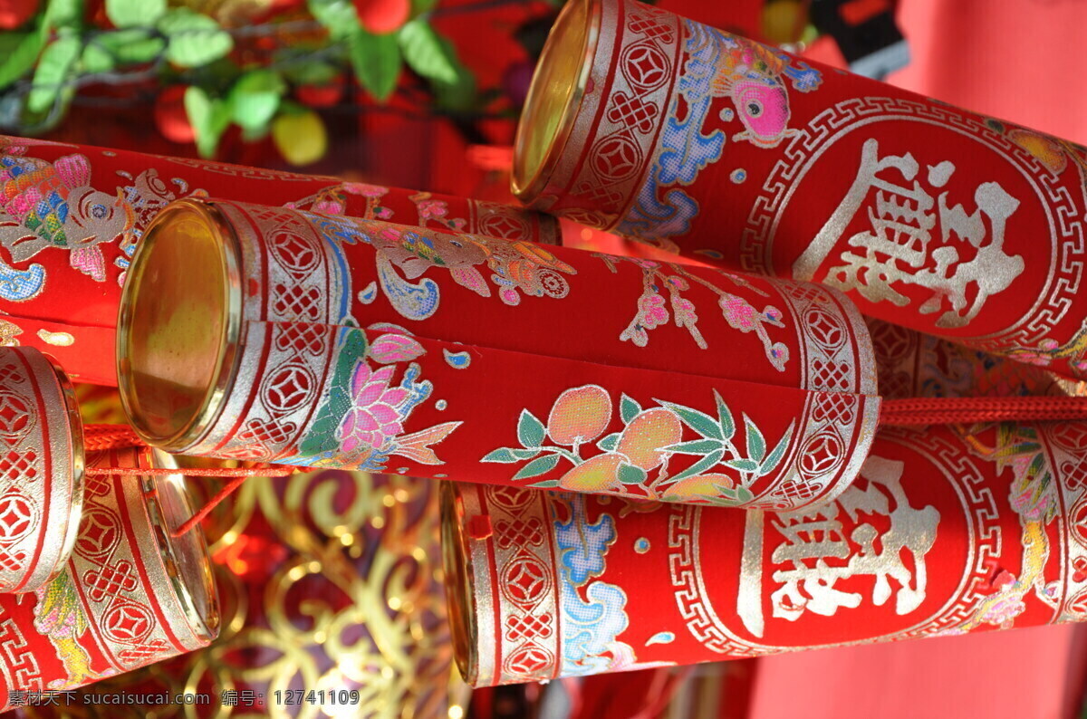 挂件 鞭炮 传统文化 高清 红色 文化艺术 喜庆 节日素材 2015羊年