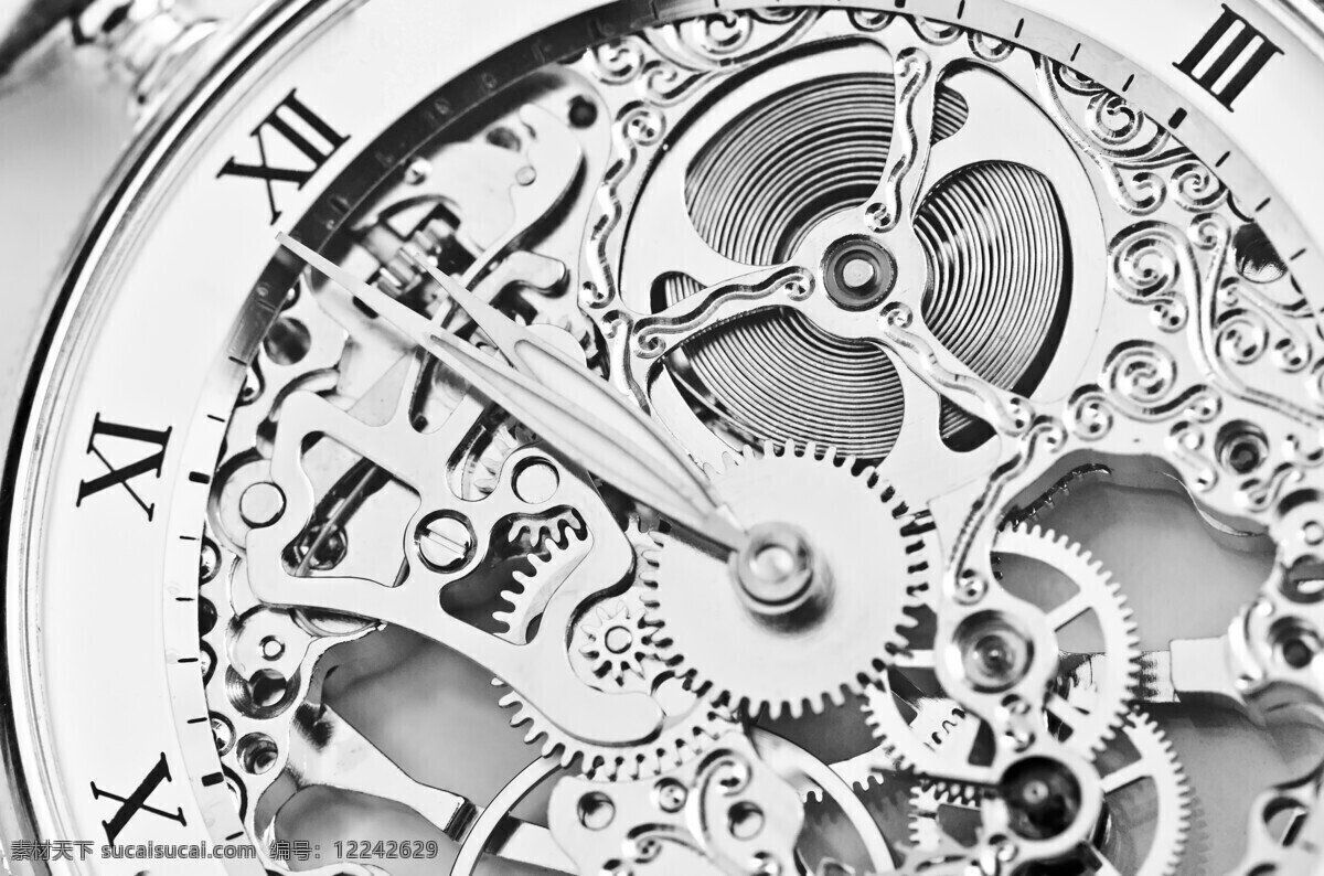 钟表 齿轮 指针 时间 钟表指针 钟表零件 钟表背景 工业生产 现代科技