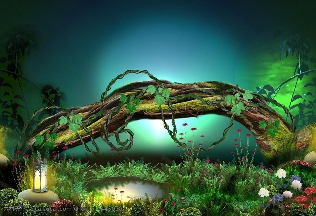梦幻森林 童话 魔幻 背景 梦幻 森林 童话魔幻背景 仙境 童话世界
