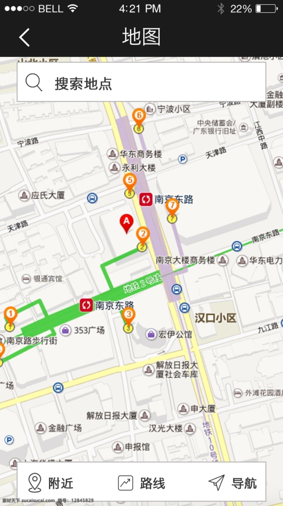 手机 移动 端 app 界面设计 酒店预定 系统 地图 酒店预定系统 导航 ui设计