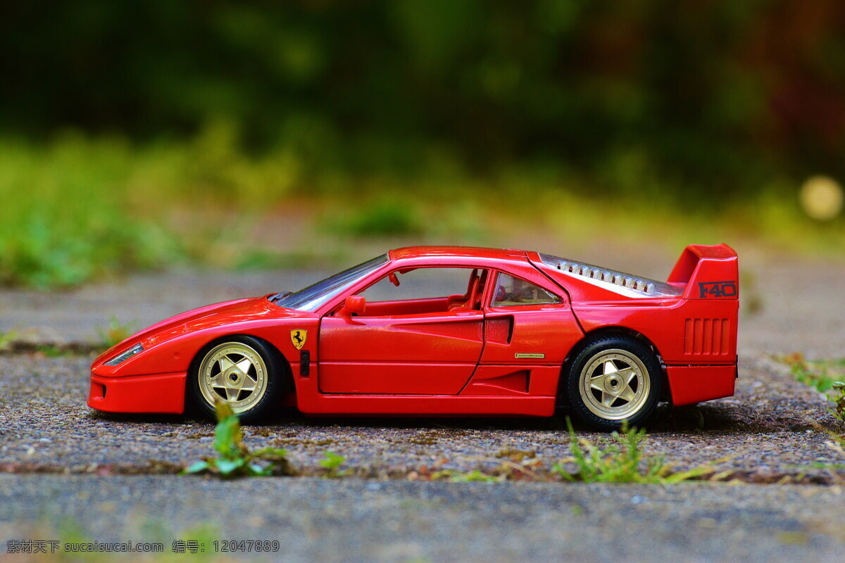 红色 法拉利 模型 跑车 高清 模型车 汽车 小汽车 汽车模型