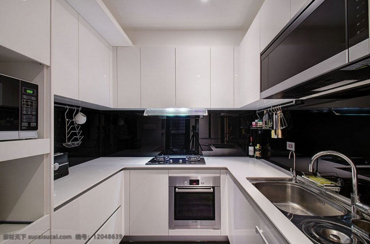现代 厨房 橱柜 效果图 家居 家居生活 室内设计 装修 室内 家具 装修设计 环境设计 生活百科 白色