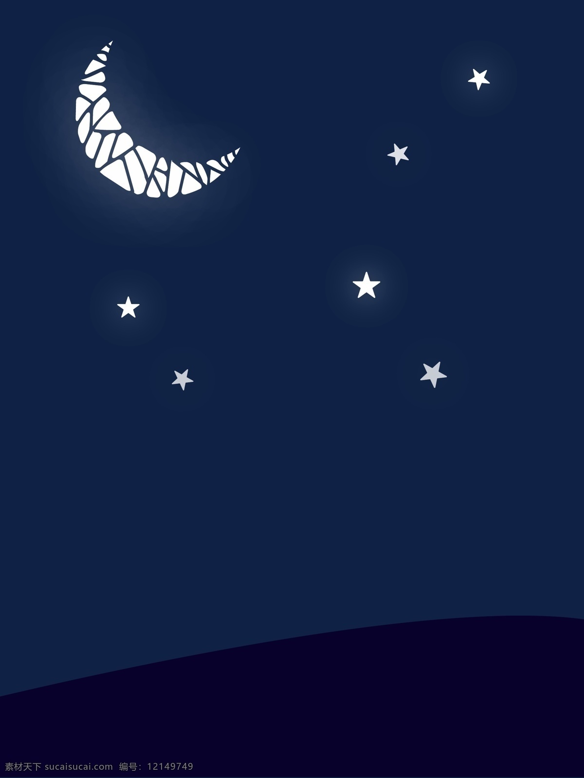 唯美 夜色 星空 月亮 流星 浪漫