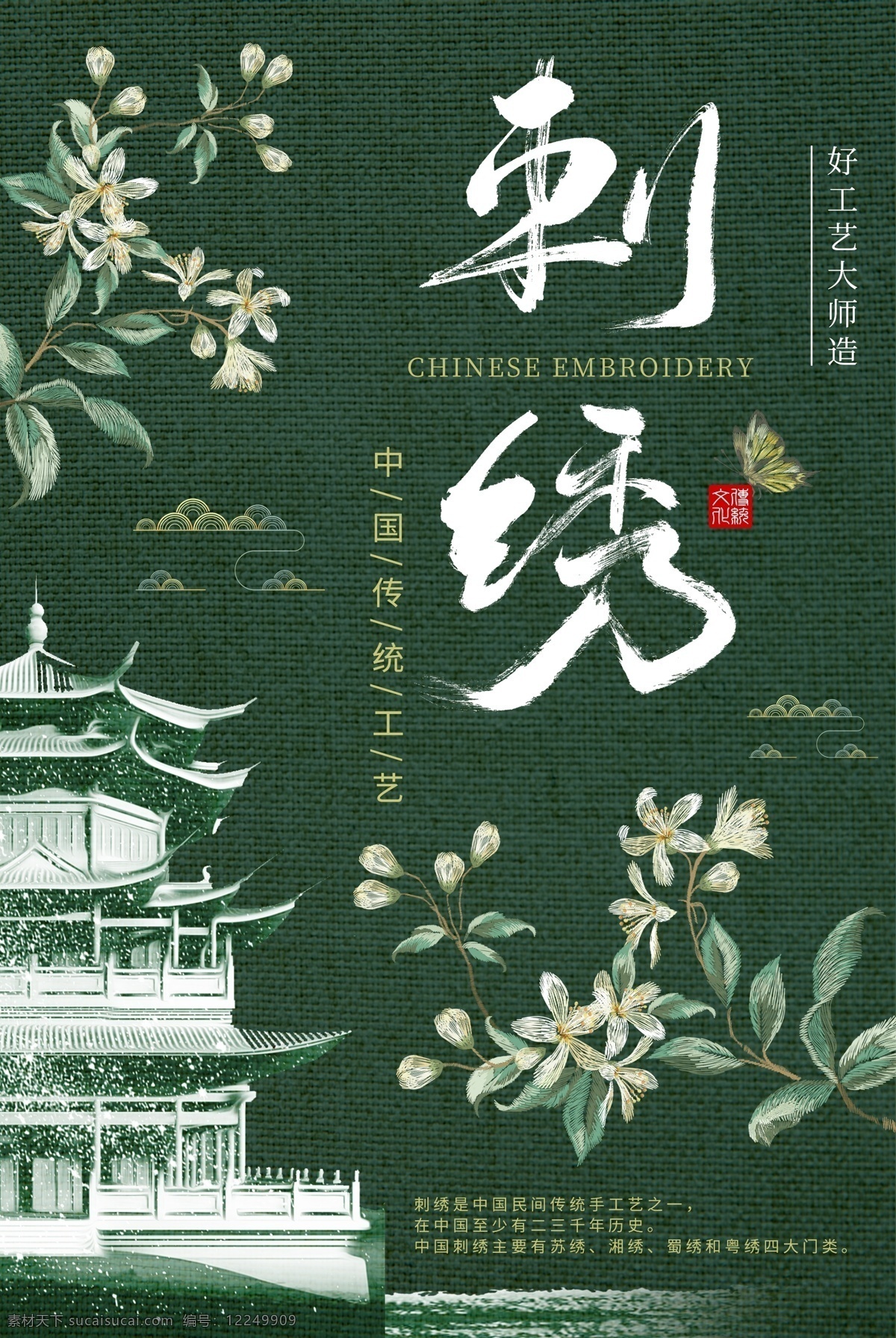 刺绣海报 刺绣展板 刺绣素材 中国文化 中国传统文化 传统文化 中国印象 传承 创城景点 苏绣 苏绣海报 苏绣展板 中国风背景 水墨背景 延禧攻略 宫廷剧 传统刺绣 慈母手中线 十字绣 展板模板