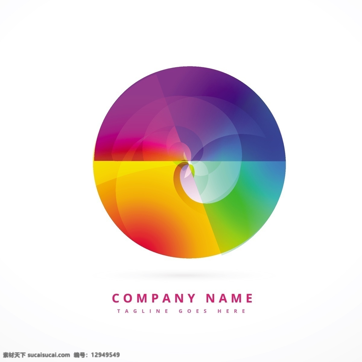 丰富多彩 圆形 标志 标识 商业 抽象 图标 模板 标志设计 营销 颜色 艺术 促销 广告 企业 公司 品牌 创意 抽象的标志 白色
