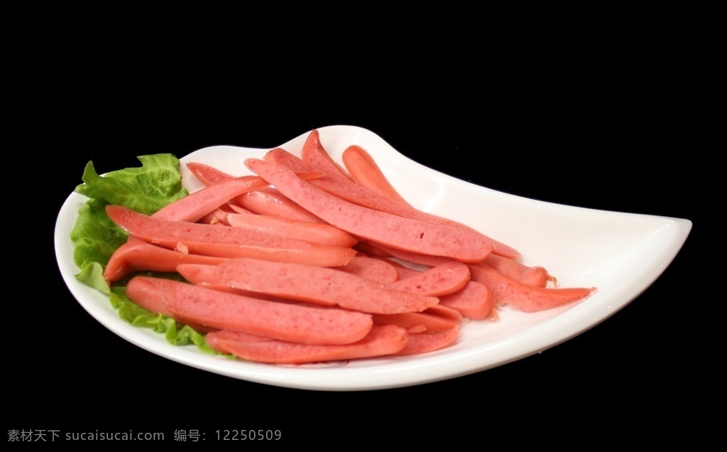 小红肠 红肠片 涮菜 速冻食品 餐饮美食 食物原料