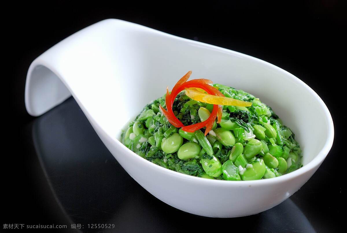 青菜豆米 青菜 豆米 凉菜 绿色 传统美食 餐饮美食