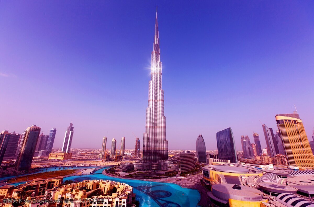 迪拜 高楼大厦 高楼 反光 雄伟 建筑 城市