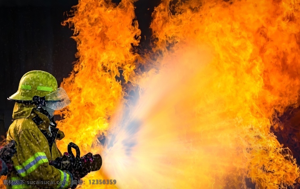 消防员 素材图片 灭火 救火 消防 火 火苗 火灾 火焰 人物图库 职业人物