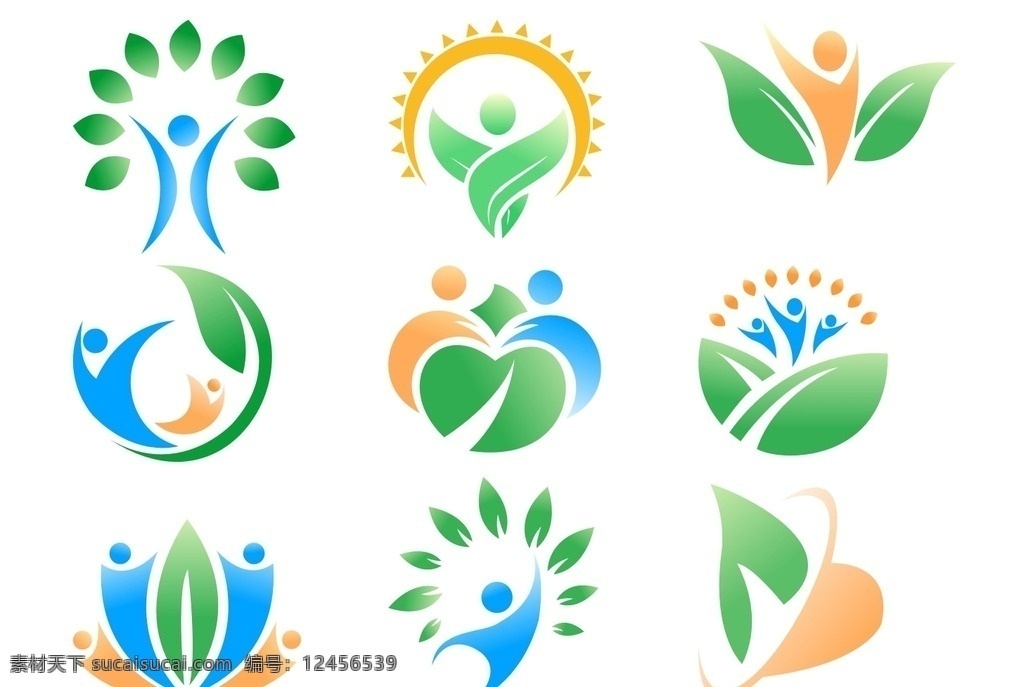 环保 标志 logo 自然环保标志 绿色环保标志 个性创意标志 大自然标志图 环保标志图标 logo设计
