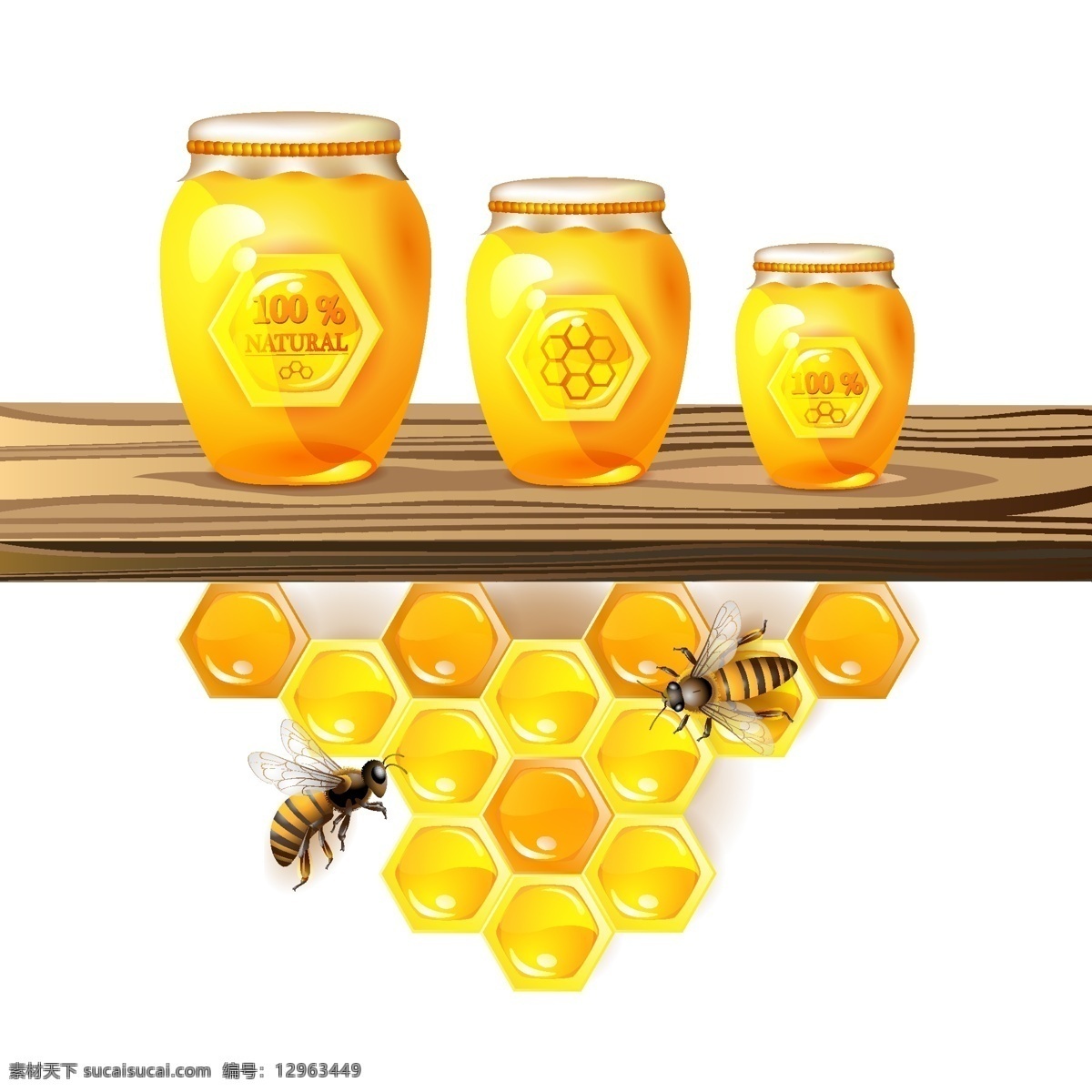 蜜蜂 采 蜜 背景 潮流 底纹 蜂巢 蜂蜜 金色 昆虫 梦幻 蜜蜂采蜜 采蜜 蜂王浆 时尚 矢量 蜜蜂主题 生物世界
