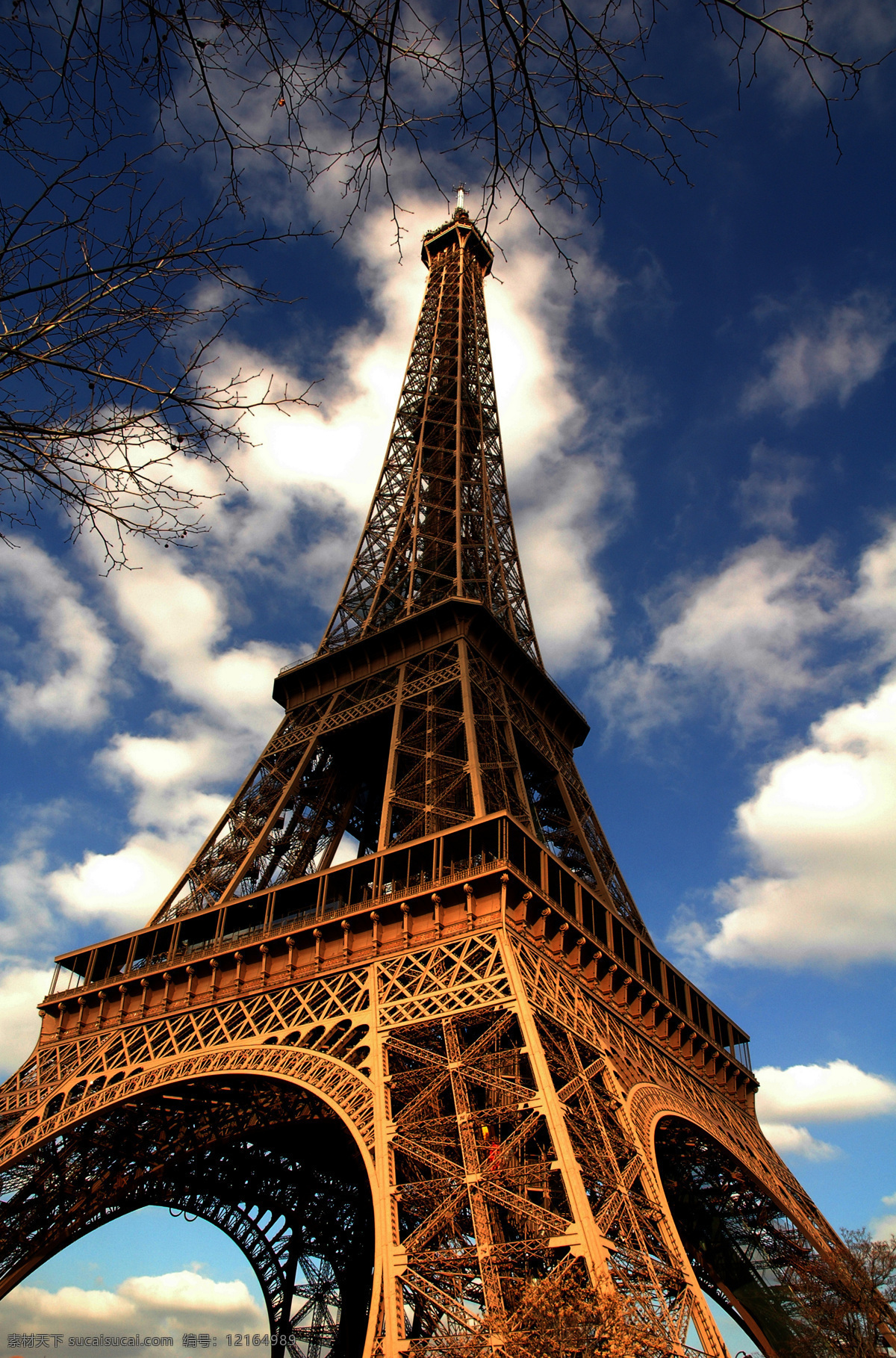 艾菲尔铁塔 法国 巴黎 著名建筑 风景名胜 风景图片