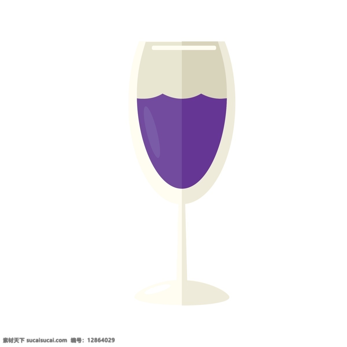 一杯 紫色 葡萄酒 免 抠 图 一杯葡萄酒 酒水饮料 卡通酒水 卡通饮料 酒水
