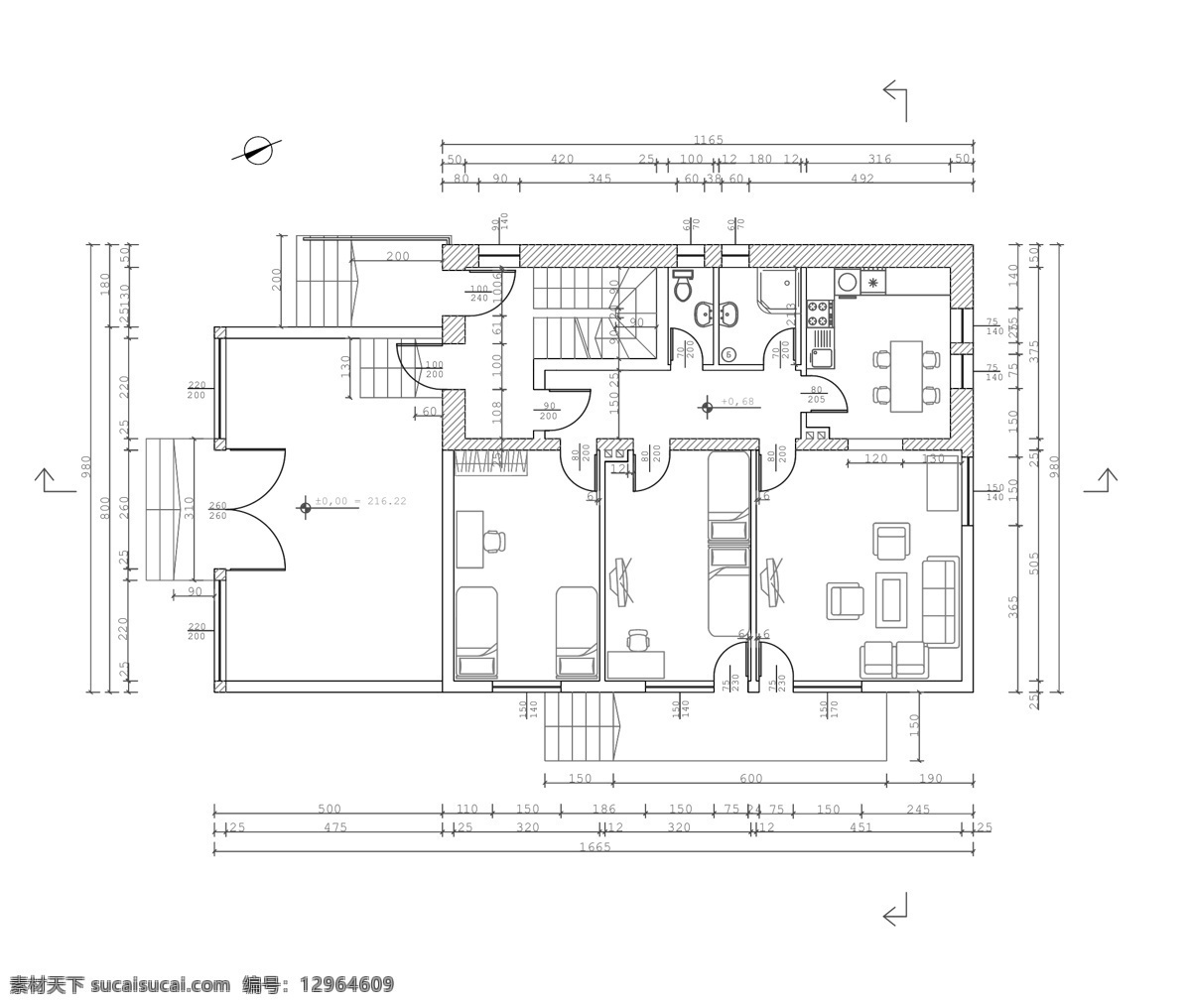 楼房 平面图 建筑 建筑图纸 室内 图纸 图纸素材 装饰 矢量图纸 其他矢量图