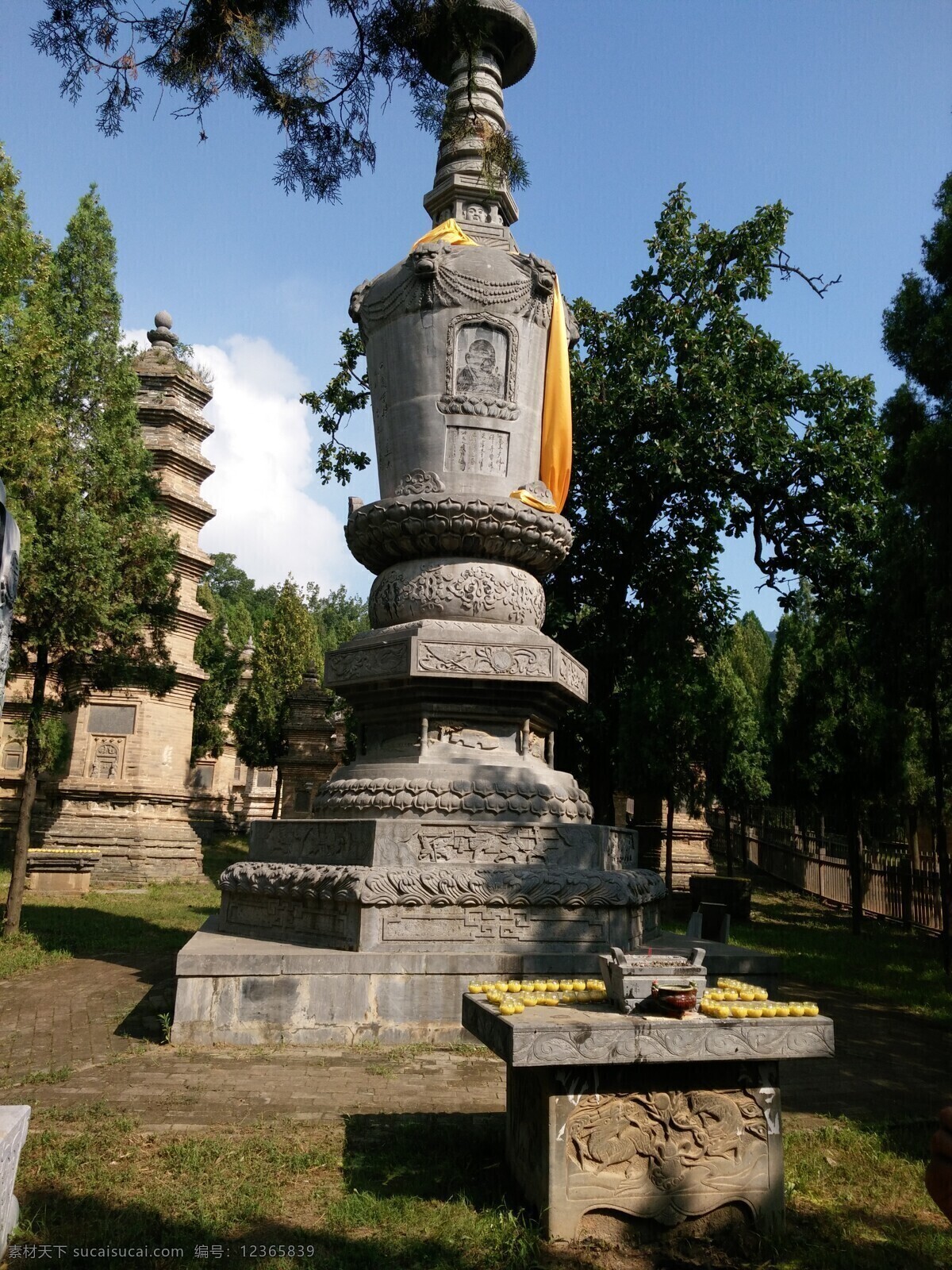 佛塔 少林寺圣地 古建筑