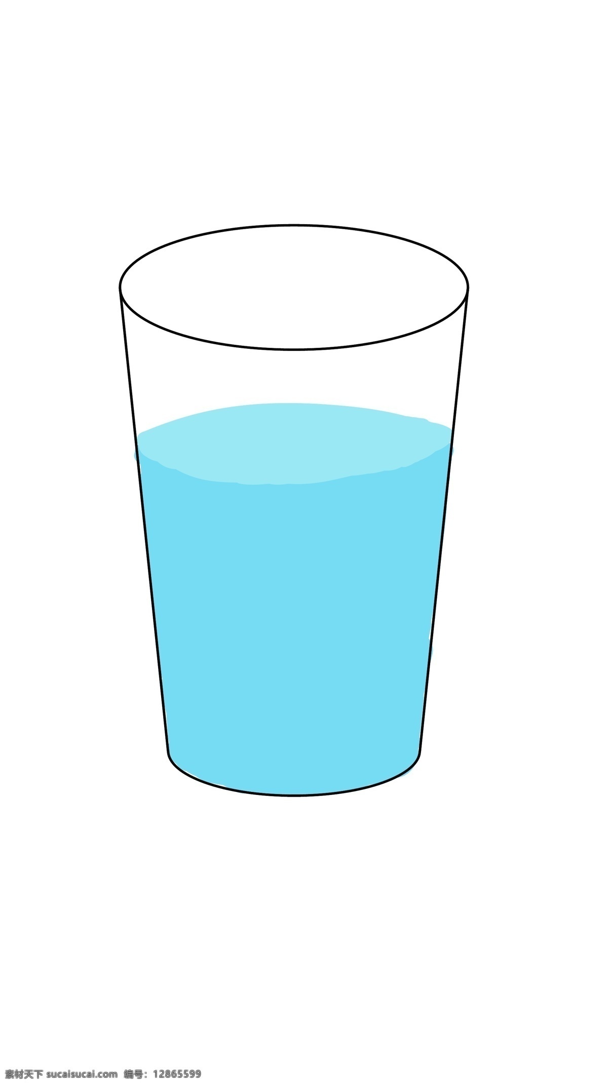 水杯 水 矢量图 小元素 杯子 矿泉水