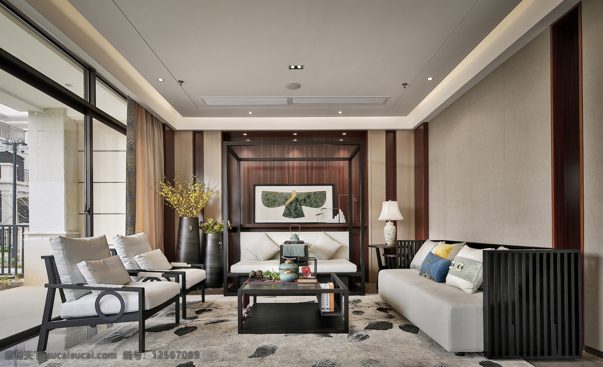 新中式客厅 新中式 新中式风格 现代中式 新中式卧室 装饰设计 高档装饰 现场实图 实景图 新中式设计 新 中式 建筑园林 室内摄影
