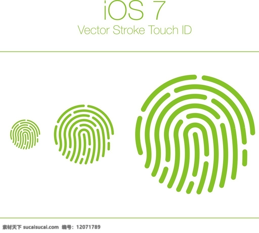 ios7 指纹 矢量 指纹图案 苹果 系统 icon 现代科技 展板模板