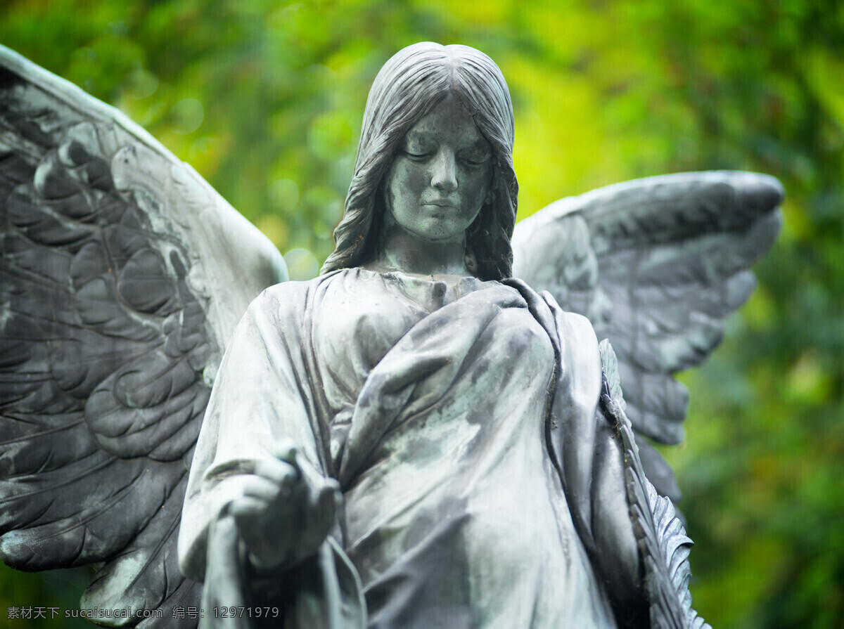 女 天使 雕像 翅膀 女人 其他人物 人物图片