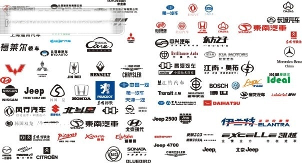 汽车 标识 企业 logo 标记 矢量图 汽车标识大全 矢量 图标 标志