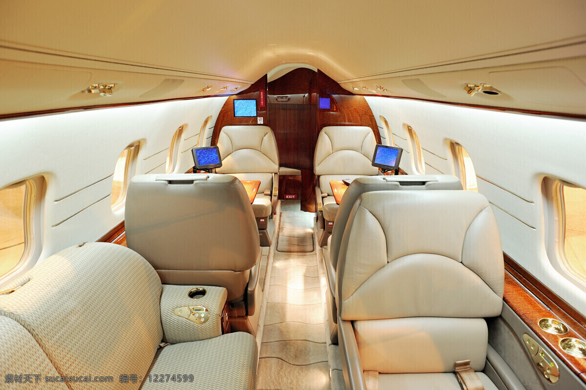 私人 飞机 机舱 私人飞机 客机 沙发 交通工具 飞机图片 现代科技