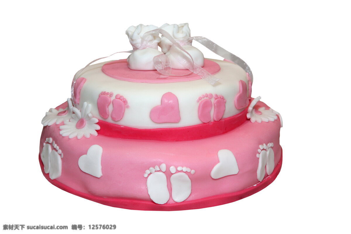 高清 粉色 翻 糖 蛋糕 糕点 点心 双层蛋糕 美味蛋糕