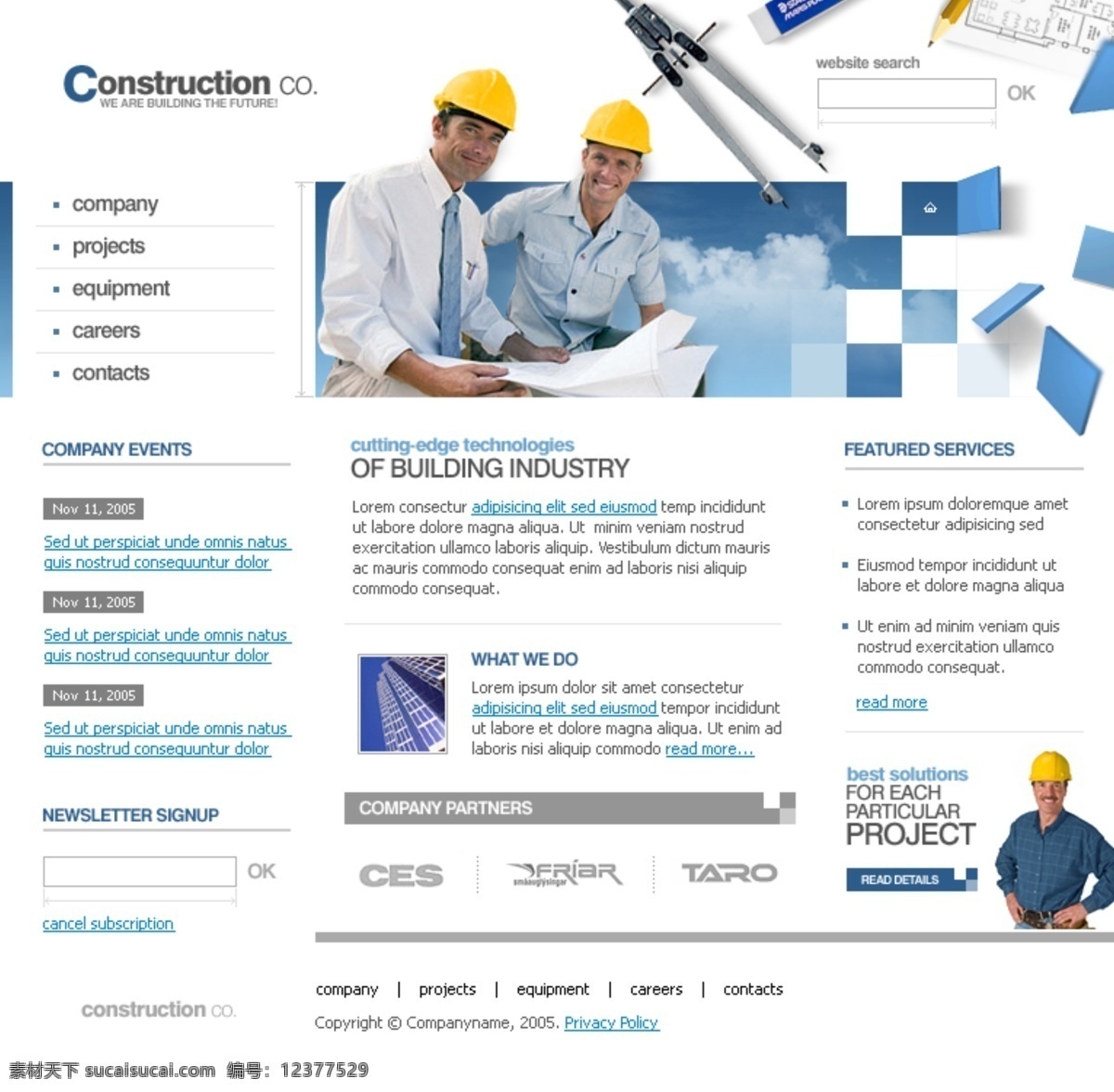 建筑 公司 企业网站 模板 企业 网页模板 网页素材 网页代码