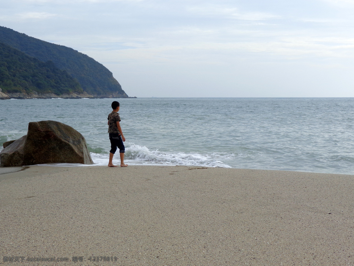 海景 海面 海滩 礁石 景 浪花 沙滩 石头 山头 天空 自然风景 自然景观