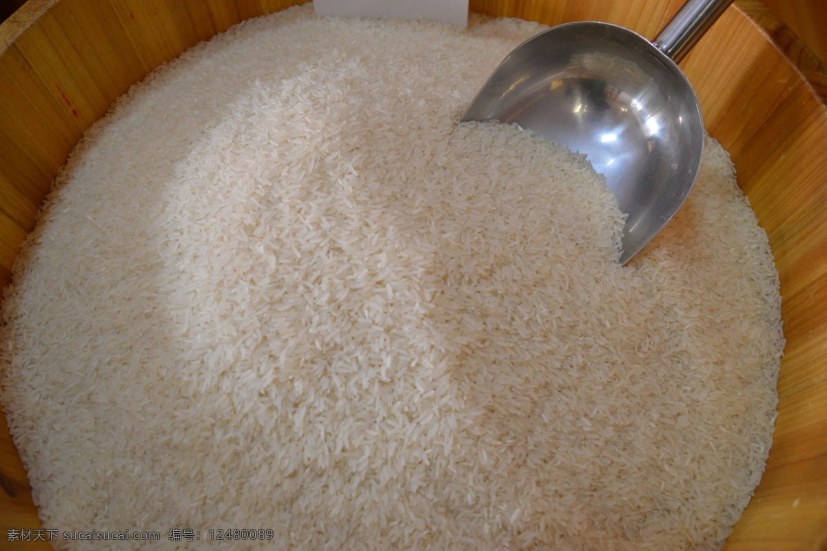 散装大米 大米 传统美食 餐饮美食