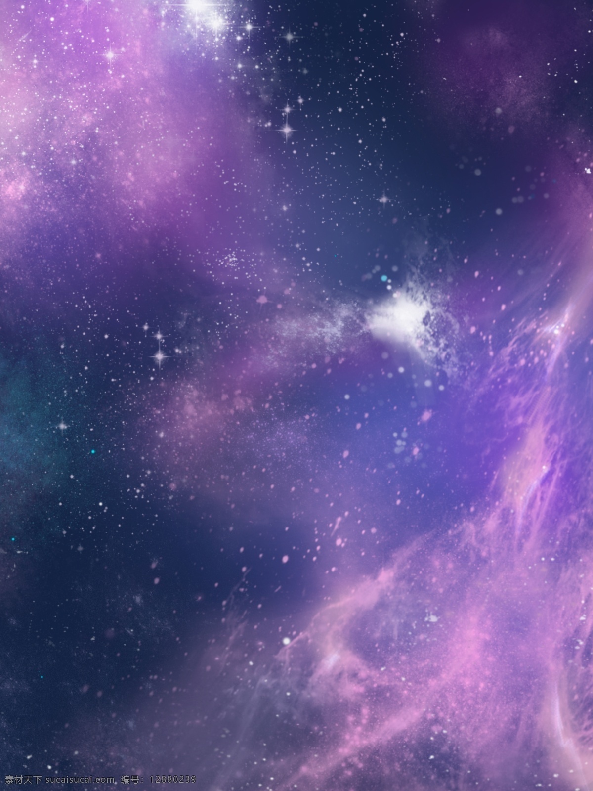 原创 手绘 炫彩 星空 背景 绚丽 广告背景